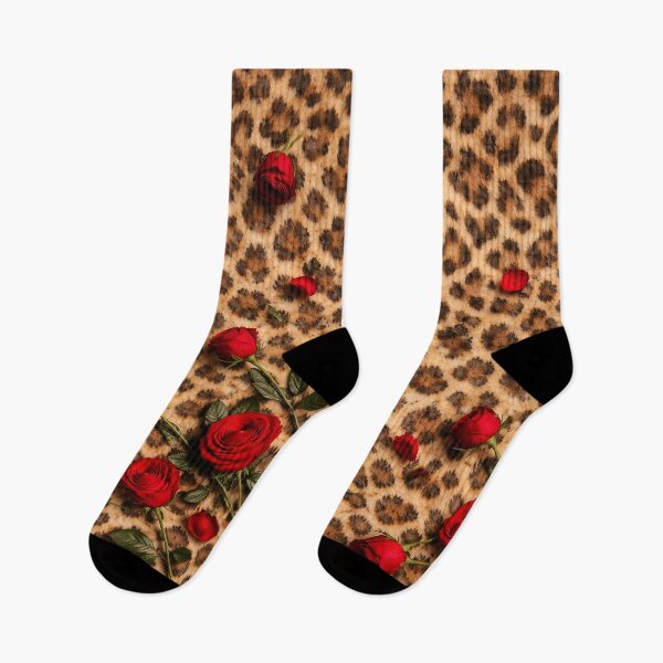 Item preview, Leopard Print and Red Roses – Indie Sleaze 90s Britpop Glam Aesthetic designed and sold by chihuahuashower.