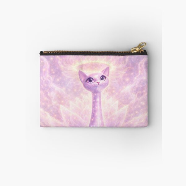 Item preview, Crown Chakra Long Necked Cat – Mid Century Modern Long Neck Cat Spiritual Cosmic Art designed and sold by chihuahuashower.