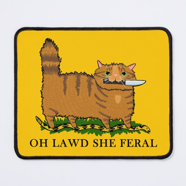 Item preview, Oh Lawd She Feral Spicy Ginger designed and sold by KilkennyCat Art.