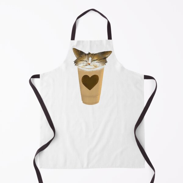 Item preview, Cute Cat Latte Foam Art - Coffee Lover Kitty Illustration designed and sold by TheArtOfTreble.