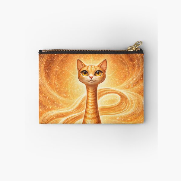 Item preview, Sacral Chakra Long Necked Cat – Midcentury Modern Long Neck Cat Spiritual Desert Art designed and sold by chihuahuashower.
