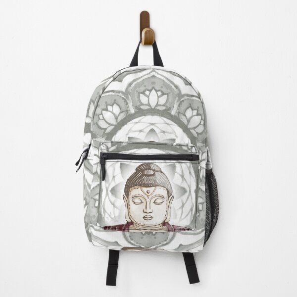 Item preview, Buddha Padma Watercolor - Fawn Earth Wine - Pine Halo designed and sold by Irene Estelle.