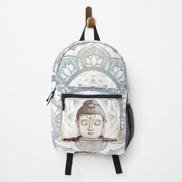 Item preview, Buddha Padma Watercolor - Fawn Earth Wine - Rainbow Sunset Halo designed and sold by Irene Estelle.