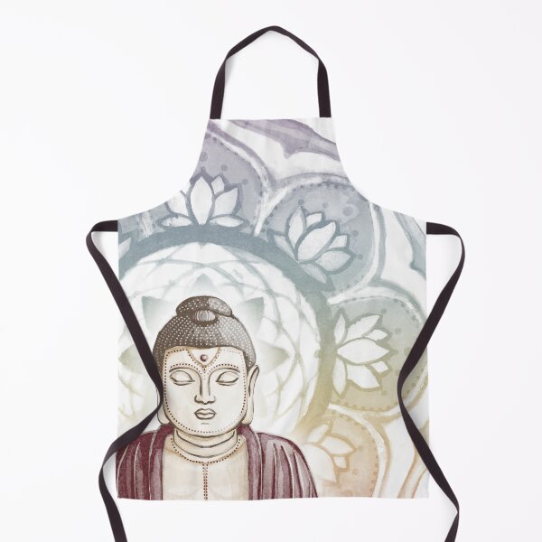Item preview, Buddha Padma Watercolor - Fawn Earth Wine - Rainbow Sunset Halo designed and sold by Irene Estelle.