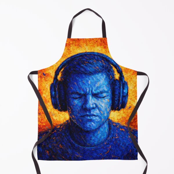 Item preview, Autism Sensory Overload with Headphones – Neurodiversity Expressionist Portrait designed and sold by chihuahuashower.