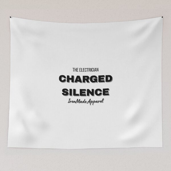 Item preview, Charged Silence Electrician T-Shirt – Power, Precision & Trades Pride Tee for Electricians & Linemen designed and sold by IronMade Apparel.