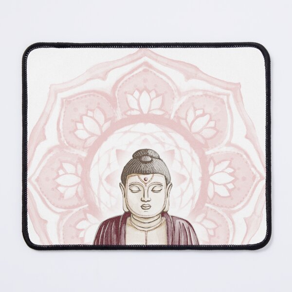 Item preview, Buddha Padma Watercolor - Fawn Earth Wine - Rose Halo designed and sold by Irene Estelle.