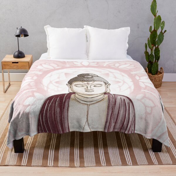 Item preview, Buddha Padma Watercolor - Fawn Earth Wine - Rose Halo designed and sold by Irene Estelle.