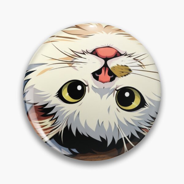 Item preview, Jasper - Cute Upside Down Cat Cartoon – Funny Fluffy Kitty Illustration for Cat Lovers designed and sold by chihuahuashower.