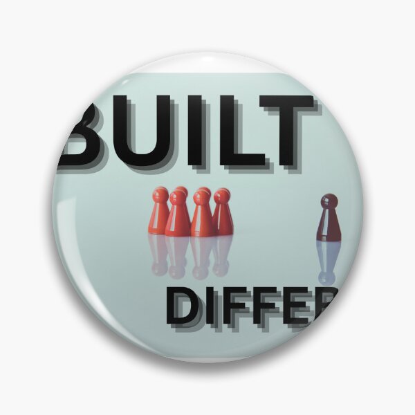 Item preview, Built Different T-Shirt | Unique Mindset Graphic Tee | Stand Out Streetwear | Motivational Quote Shirt | Chess Pawn Design designed and sold by RTchopy.