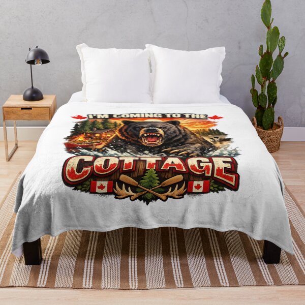 Item preview, I’m Coming to the Cottage Canada T-Shirt – Funny Canadian Cabin Vacation Design designed and sold by Wear Sculpt.