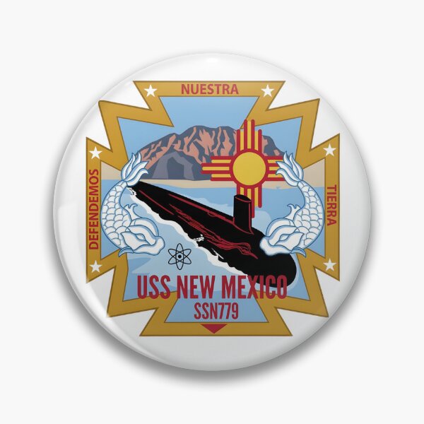 Item preview, Official Crest and Patch of the USS New Mexico (SSN 779) Submarine designed and sold by CharlieDesings.