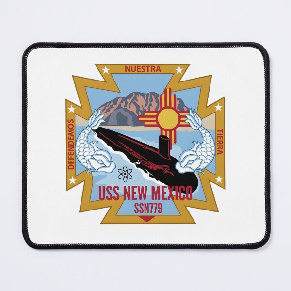 Item preview, Official Crest and Patch of the USS New Mexico (SSN 779) Submarine designed and sold by CharlieDesings.