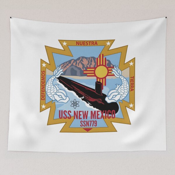 Item preview, Official Crest and Patch of the USS New Mexico (SSN 779) Submarine designed and sold by CharlieDesings.