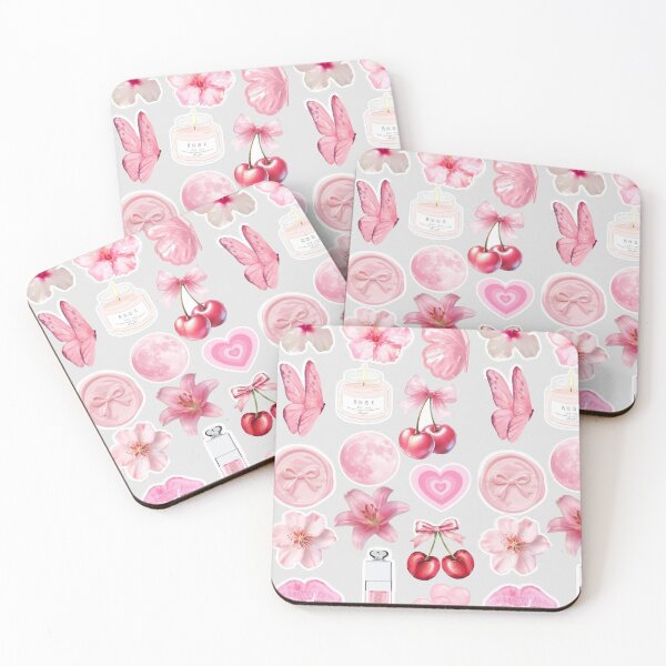 Item preview, Pink Coquette Sticker Pack - Aesthetic Cherries, Bows & Soft Girl Vibes designed and sold by Camistudios.