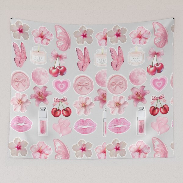 Item preview, Pink Coquette Sticker Pack - Aesthetic Cherries, Bows & Soft Girl Vibes designed and sold by Camistudios.