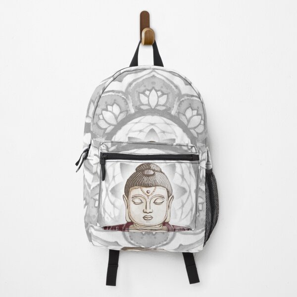 Item preview, Buddha Padma Watercolor - Fawn Earth Wine - Slate Halo designed and sold by Irene Estelle.