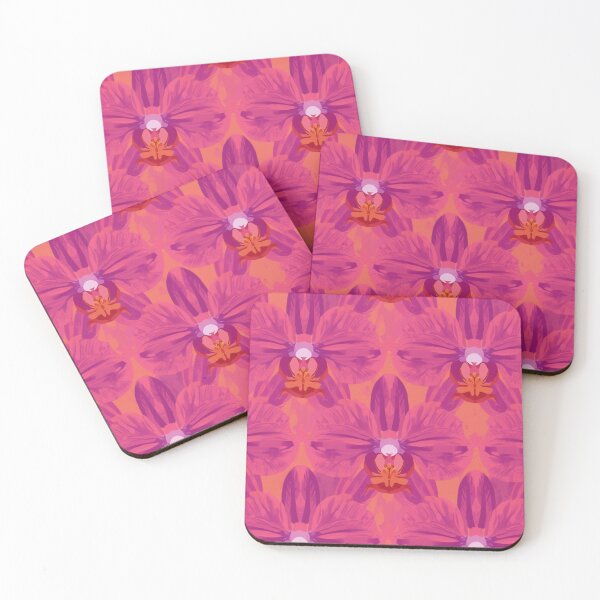 Item preview, Floral Pattern Exotic Orchids Pink and Fuchsia designed and sold by ViralVibeLab.