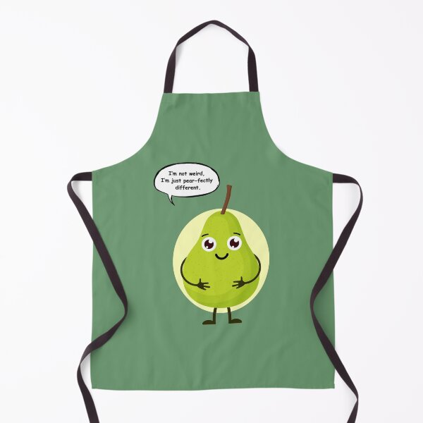 Item preview, Funny Pear Pun Sticker – “I’m Not Weird, I’m Just Pear-fectly Different” Cute Cartoon Fruit Design designed and sold by RositaArtStudio.