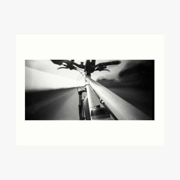 Bike ride -Pinhole photography Art Print