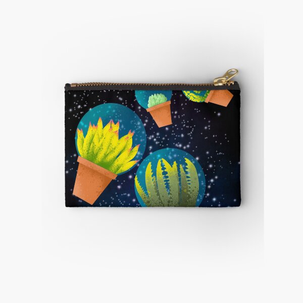 Item preview, Floating Succulent Terrariums in Space - Cosmic Plant Pattern designed and sold by TheArtOfTreble.
