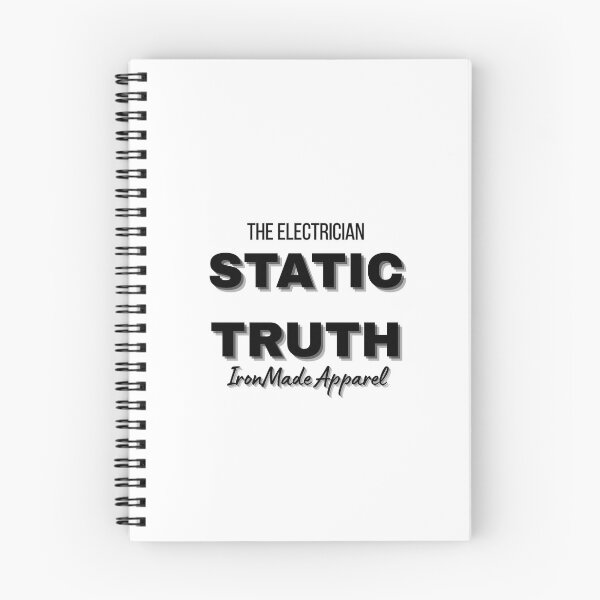 Item preview, Static Truth Electrician T-Shirt – Bold Electrical Humor Tee for Electricians, Linemen & Skilled Trades Pros designed and sold by IronMade Apparel.