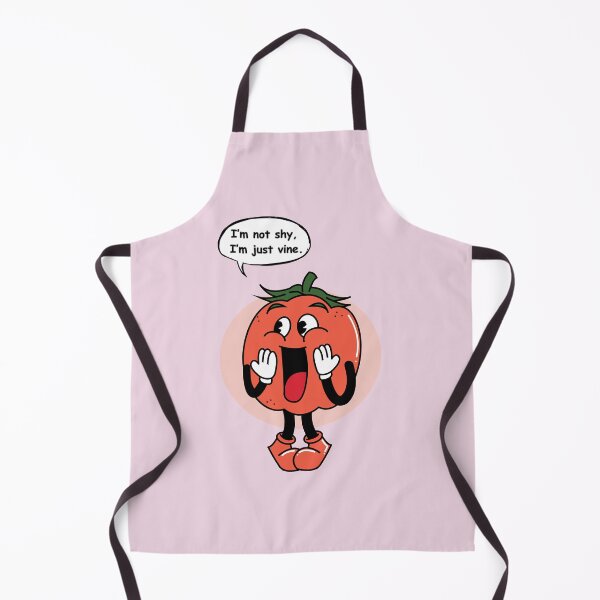 Item preview, Funny Tomato Pun Sticker – “I’m Not Shy, I’m Just Vine” Cute Cartoon Veggie Design designed and sold by RositaArtStudio.