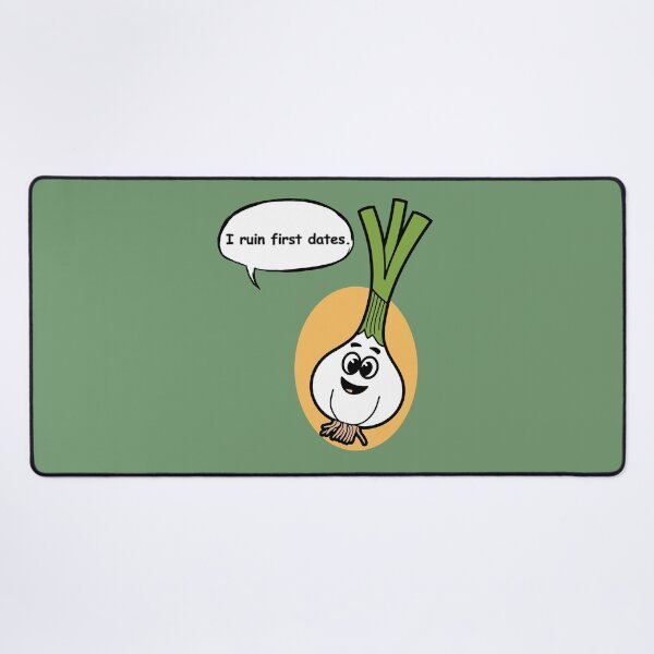 Item preview, Funny Onion Pun Sticker – “I Ruin First Dates” Cute Cartoon Vegetable Design designed and sold by RositaArtStudio.