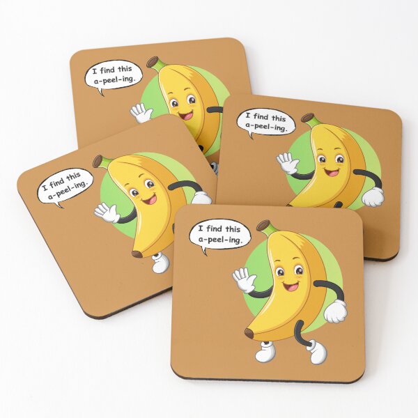 Item preview, Funny Banana Pun Sticker – “I Find This A-Peel-ing” Cute Cartoon Fruit Design designed and sold by RositaArtStudio.