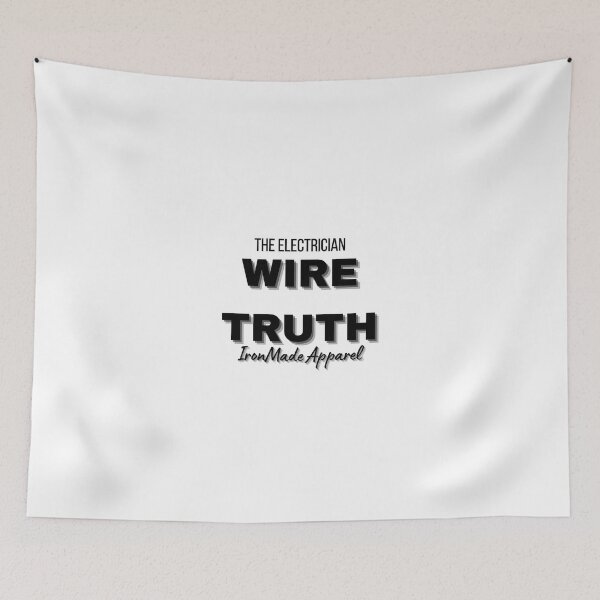 Item preview, WIRE TRUTH Electrician T-Shirt – Bold Skilled Trades Tee for Electricians, Linemen & Electrical Pros designed and sold by IronMade Apparel.