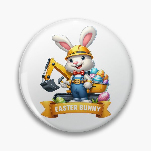 Item preview, Easter Bunny Builder – Cute Construction Bunny Easter Design designed and sold by Art-Arcade6.