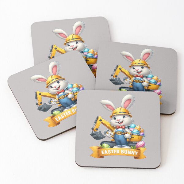 Item preview, Easter Bunny Builder – Cute Construction Bunny Easter Design designed and sold by Art-Arcade6.