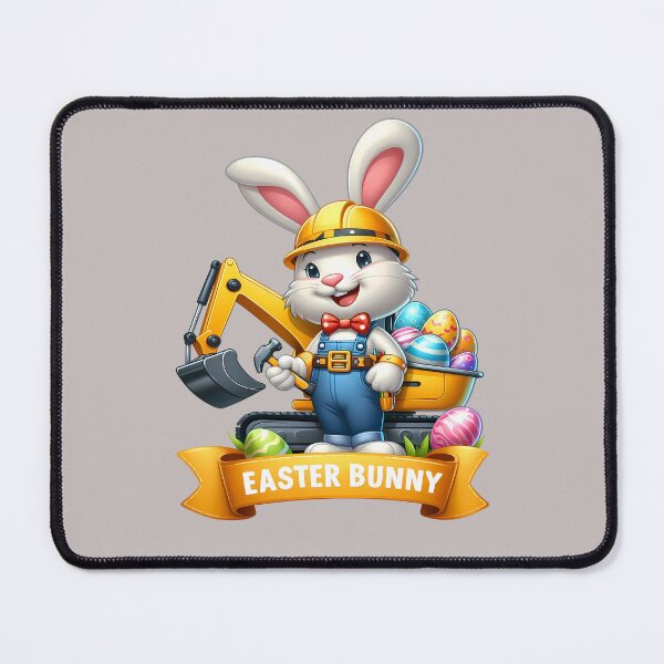 Item preview, Easter Bunny Builder – Cute Construction Bunny Easter Design designed and sold by Art-Arcade6.