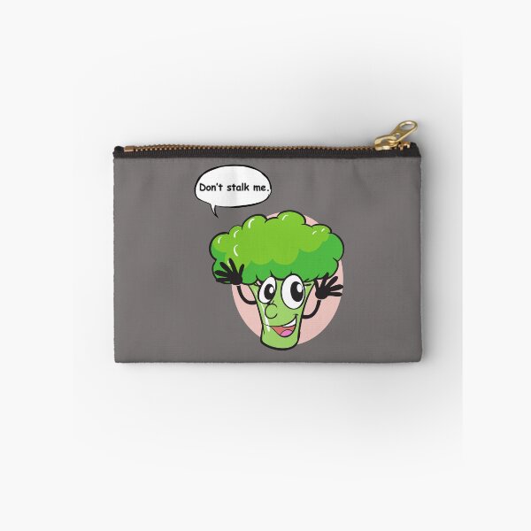 Item preview, Cute Broccoli Pun Sticker – Don’t Stalk Me Funny Veggie Cartoon designed and sold by RositaArtStudio.