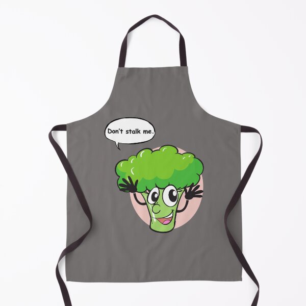 Item preview, Cute Broccoli Pun Sticker – Don’t Stalk Me Funny Veggie Cartoon designed and sold by RositaArtStudio.