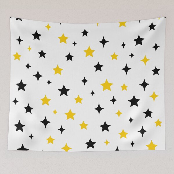 Item preview, Black and Yellow Stars designed and sold by Art for Every Person.