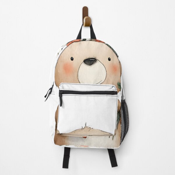Item preview, Cute Bear with Flowers designed and sold by Retro Whimsy.