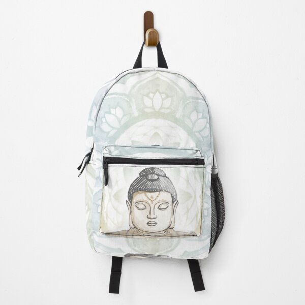 Item preview, Buddha Padma Watercolor - Fawn Slate Dove - Rainbow Sorbet Halo designed and sold by Irene Estelle.