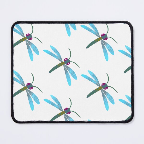 Item preview, Whimsical Blue Dragonfly - Cute Iridescent Insect Illustration designed and sold by TheArtOfTreble.