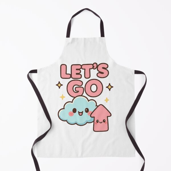 Item preview, Cute Kawaii “Let’s Go!” Cloud & Arrow – Adorable Motivational Design designed and sold by inkstablestudio.