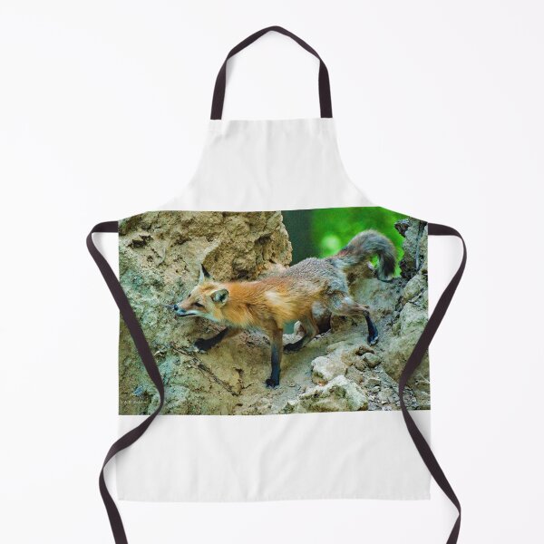 Item preview, Red Fox Spots Prey from an Upturned Tree designed and sold by AMacGPhilly.