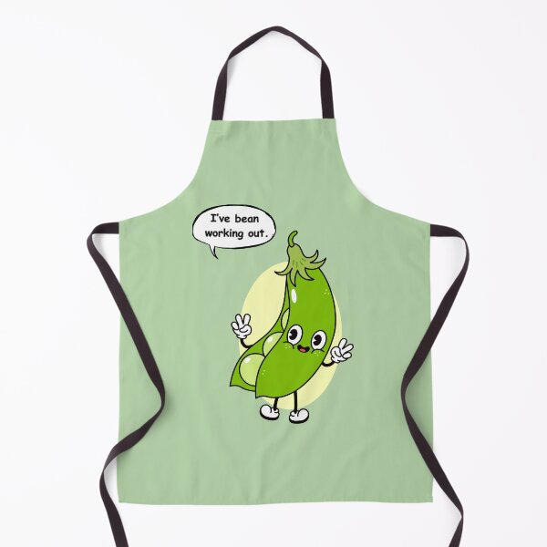 Item preview, Funny Bean Pun Sticker – “I’ve Bean Working Out” Cute Cartoon Veggie Design designed and sold by RositaArtStudio.
