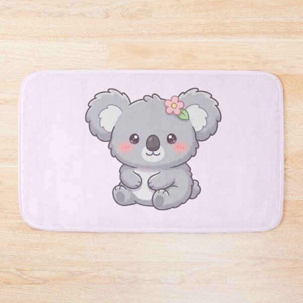 Item preview, Cute Kawaii Koala with Flower – Adorable Cartoon Animal Illustration designed and sold by soletstudio.
