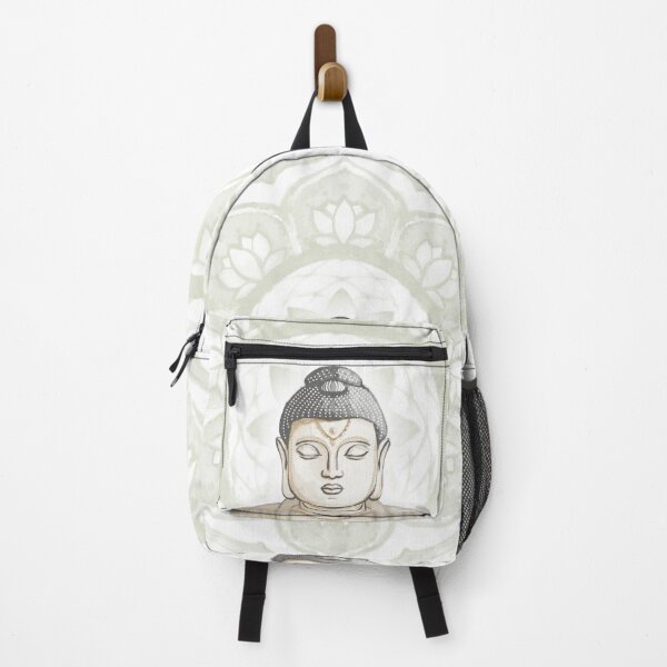 Item preview, Buddha Padma Watercolor - Fawn Slate Dove - Tea Halo designed and sold by Irene Estelle.
