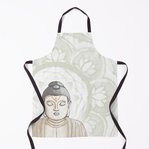 Item preview, Buddha Padma Watercolor - Fawn Slate Dove - Tea Halo designed and sold by Irene Estelle.