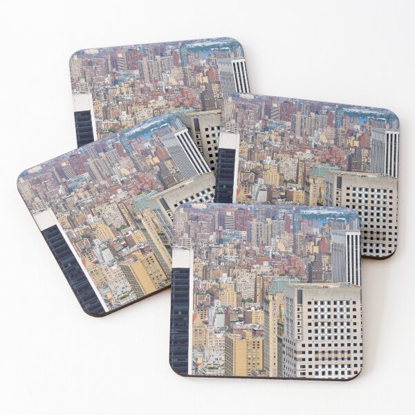 Item preview, Manhattan, NYC, view of skyscrapers from above, Original photography designed and sold by studio838.