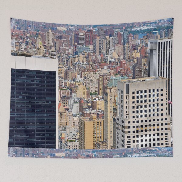 Item preview, Manhattan, NYC, view of skyscrapers from above, Original photography designed and sold by studio838.