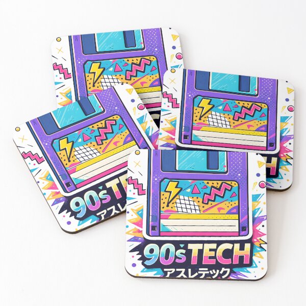 Item preview, 90s Tech Retro Floppy Disk Memphis Style Vaporwave Aesthetic designed and sold by DraftAndDoneArt.