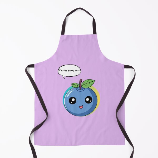 Artikelvorschau, Witziger Blaubeer-Aufkleber mit Wortspiel – „Ich bin die beste Beere“ – Niedliches Cartoon-Fruchtdesign entworfen und verkauft von RositaArtStudio.