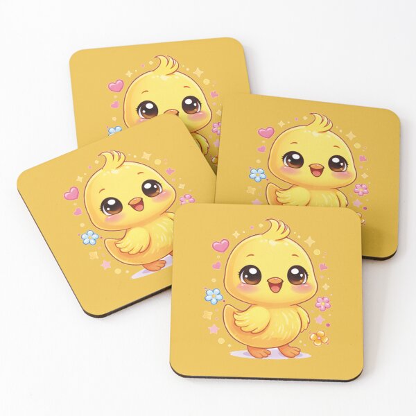Item preview, Smiling Kawaii Chick – Cute Happy Baby Chicken Design designed and sold by MerlinWear.